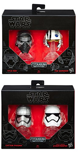 Star Wars Black Series 4 Diecast Titanium Collection Helme von Hasbro