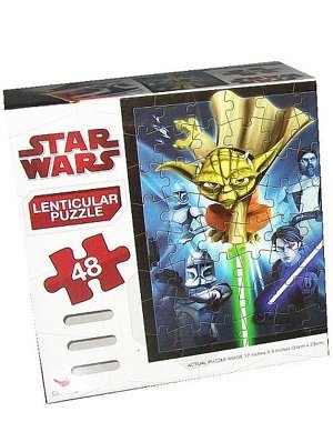 Star Wars Clone Wars Lenticular 48 piece Puzzle - Yoda by Unknown von Hasbro