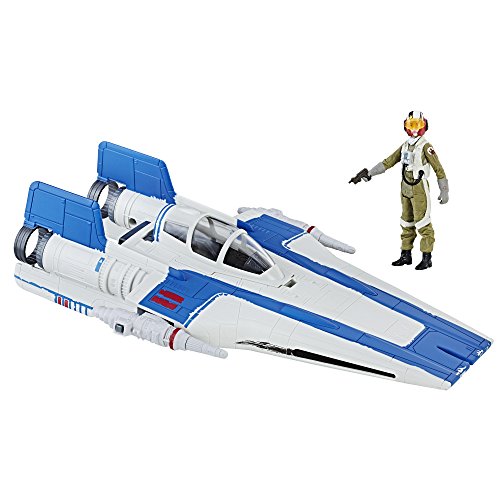 Star Wars Hasbro – C1248 Force Link – Set mit 10 cm Resistance A-Wing Fighter und Pilot von Star Wars