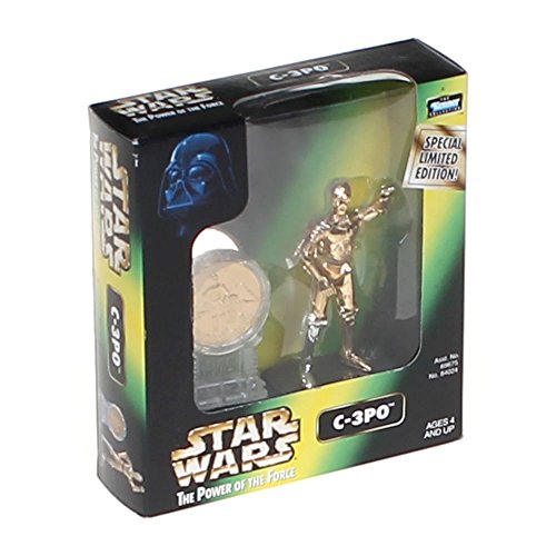 Star Wars Power Of The Force 2 C-3PO Millenium Minted Coin Figure von Hasbro