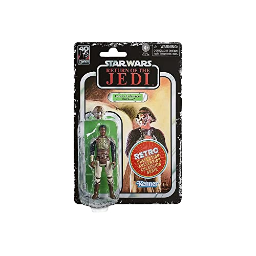 Star Wars Retro-Kollektion Lando Calrissian (Skiff Guard), 9, 5 cm große Action-Sammelfigur zu Wars: Die Rückkehr der Jedi-Ritter von Star Wars