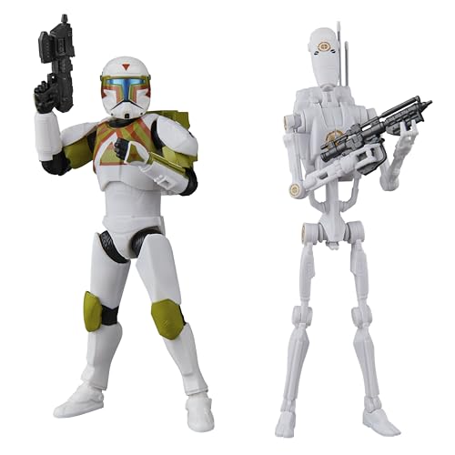 Star Wars The Black Series Klon Commander & B1 Kampfdroide Star Wars: Battlefront II Action-Figuren (15 cm) zum Sammeln von Hasbro Star Wars