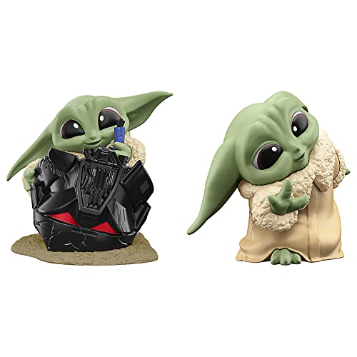 Star Wars Hasbro The Bounty Collection Serie 5, Grogu Figuren 2er-Pack, Helmspaß, Guckguck-Spiel, Spielzeug für Kinder ab 4 Jahren, 5,5 cm, Multi, F5941 von Star Wars