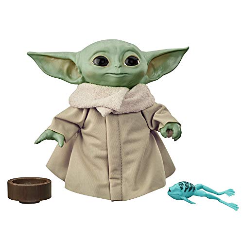 Star Wars The Child sprechende Plüsch-Figur mit Sounds und Accessoires, The Mandalorian Spielzeug, Baby Yoda 19 cm Groß von Star Wars
