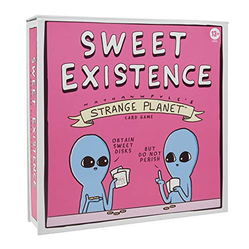 Hasbro Gaming Sweet Existence, A Strange Planet Familienfreundliches Party-Kartenspiel, inspiriert vom Webcomic und Büchern von Nathan W. Pyle, ab 13 Jahren von Hasbro Gaming