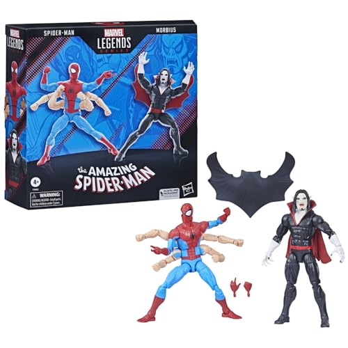 The Amazing Spider-Man Marvel Legends Pack 2 Figurines Spider-Man & Morbius 15 cm von Hasbro