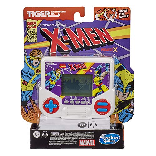 Tiger Electronics Marvel X-Men Project X Elektronisches LCD-Videospiel, Retro-inspiriertes 1-Player Handheld-Spiel, ab 8 Jahren von juegos infantiles hasbro