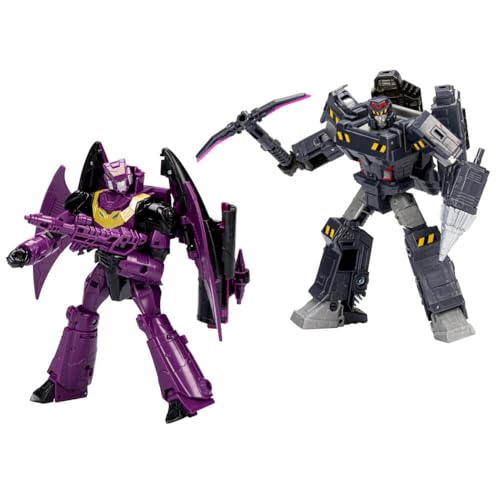Transformers Legacy Evolution Humble Origins 2er-Pack Senator Shockwave (17,5 cm) & Data Clerk Orion Pax (14 cm) von Hasbro