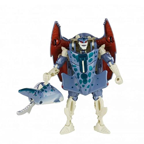 Hasbro - Maximal Cybershark Beats Wars Transformers Figur, 12 cm, Mehrfarbig, einfarbig (136338) von Hasbro