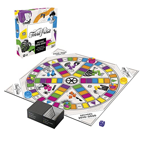 Hasbro Gaming Trivial Pursuit Decades 2010 to 2020 Board Game for Adults and Teens, Pop Culture Trivia Game, Ages 16 and Up von Hasbro Gaming