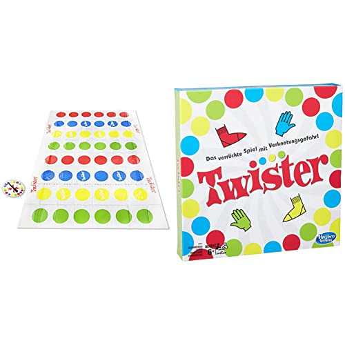 Twister Ultimate mit größerer Matte und mehr Farbfeldern, Spiel für Familien und Kinder ab 6 Jahren & Gaming Twister Spiel, Partyspiel für Familien und Kinder, Twister Spiel ab 6 Jahren von Hasbro