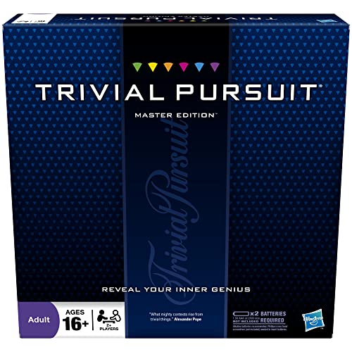 Hasbro 16762 Trivial Pursuit Master Edition Spiel, Multi (Englische Version) von Hasbro Gaming