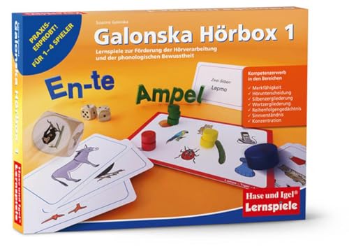 Galonska Hörbox 1. Lernspiele Zur Förderung Der Hörverarbeitung Und Der Phonologischen Bewusstheit von Hase und Igel Verlag GmbH