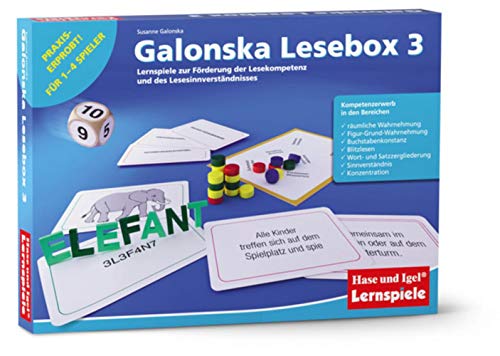 Galonska Lesebox 3: Lernspiele zur Förderung der Lesekompetenz und des Lesesinnverständnisses von Hase und Igel Verlag GmbH