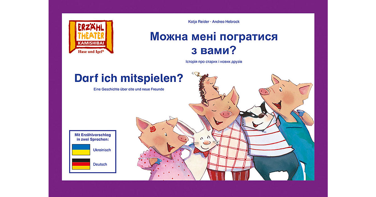 Buch - Kamishibai: Darf ich mitspielen? / Ausgabe Ukrainisch-Deutsch von Hase und Igel Verlag