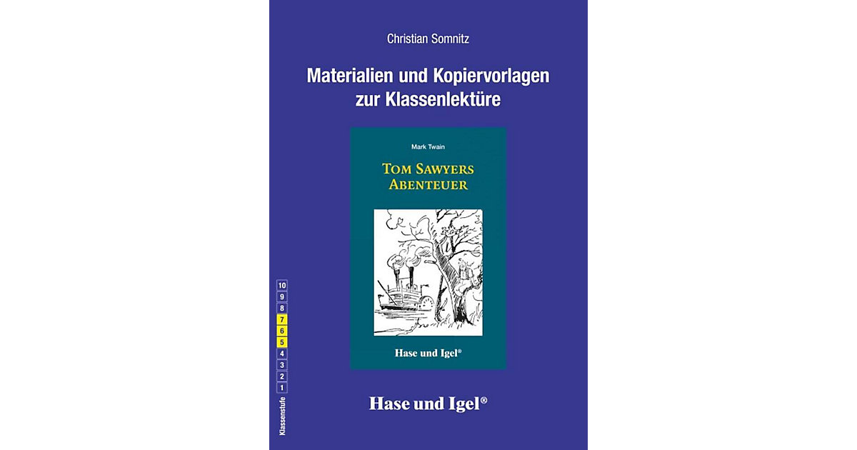 Buch - Materialien & Kopiervorlagen zu Mark Twain, Tom Sawyers Abenteuer von Hase und Igel Verlag