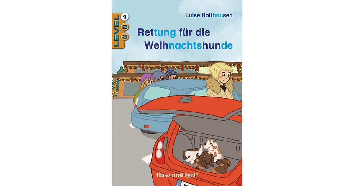 Buch - Rettung die Weihnachtshunde / Level 1  Kinder von Hase und Igel Verlag