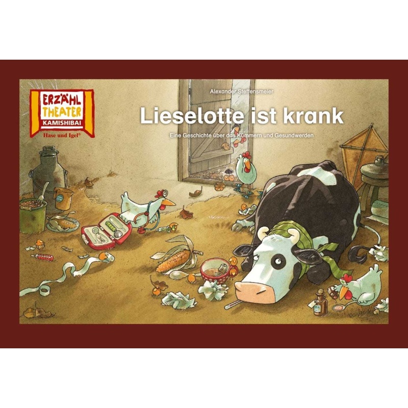 Lieselotte ist krank / Kamishibai Bildkarten von Hase und Igel