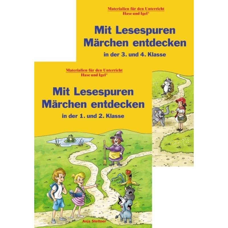 Mit Lesespuren Märchen entdecken / Mit Lesespuren Märchen entdecken, 2 Bde. von Hase und Igel