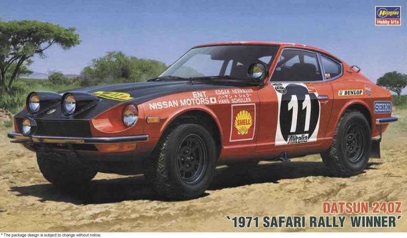 Datsun 240Z, 1971 Safari Rally von Hasegawa