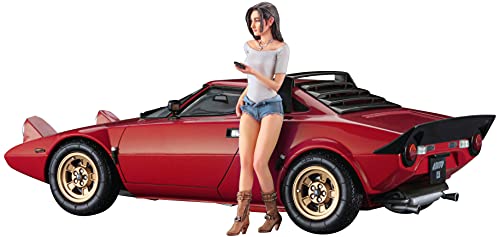 Hasegawa - 1:24 Lancia Stratos HF - Stradale und italienische Mädchenfigur, HA20543, mehrfarbig von ハセガワ