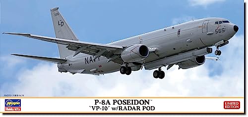 Hasegawa 10856 1/200 P-8A Poseidon CP10 mit Radar Modellbausatz, Mehrfarbig von ハセガワ