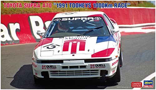 Hasegawa 20612 1/24 Toyota Supra A70, 1991 Tooheys 1000km Race Modellbausatz, Mehrfarbig von Hasegawa