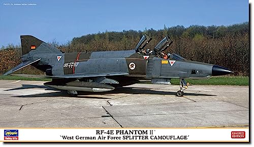 Hasegawa 2445 1/72 RF-4E Phantom II, Bundesluftwaffe, Splitter T Amerikanische Modellbausatz, Mehrfarbig, 72 von Hasegawa