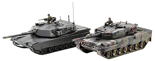 Hasegawa 30069 1/72 M1 Abrams & Leopard 2 Modellbausatz, Mehrfarbig von Hasegawa