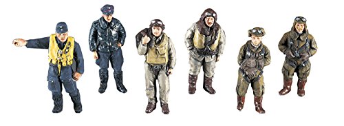 Hasegawa 36007 X48-7 - WWII Pilot Figure Set (18), Mittel von Hasegawa