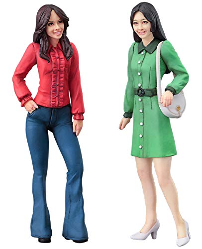 Hasegawa FC06 1/24 70's Girls Figure, 2 Stück ハセガワ Modellbau, Einzelstück, Die Produkte sind Teil des Produkts, Small von Hasegawa