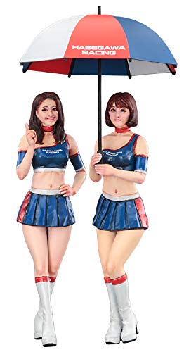 Hasegawa FC09 Mädchen 1/24 Paddock Girls Figure, 2 Stück, Mehrfarbig von Hasegawa