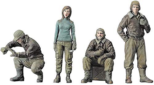 Hasegawa MK02 - Maschinen Krieger Figuren-Set A (Mercenary Troops' Arms Cold District Maintenance Soldiers), Grau, Grün von Hasegawa