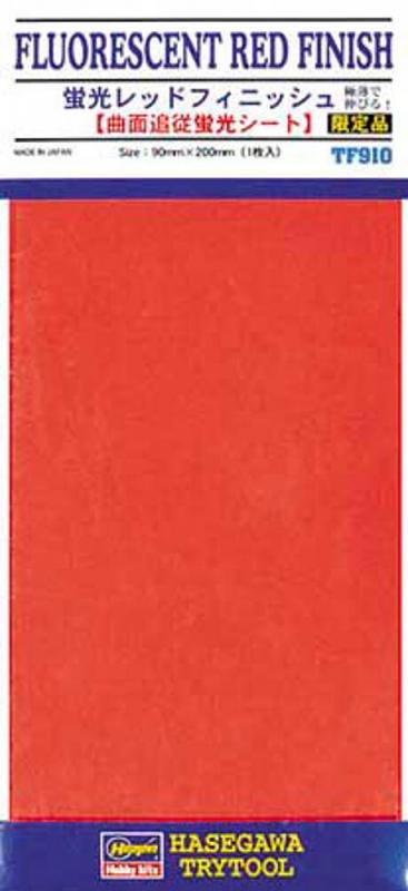 Klebefolie, fluoreszierend, Rot, 90x200 mm Klebefolie, fluoreszierend, Rot, 90x200 mm von Hasegawa