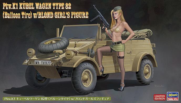 Kübelwagen 82 mit blonder Frau Kübelwagen 82 mit blonder Frau von Hasegawa