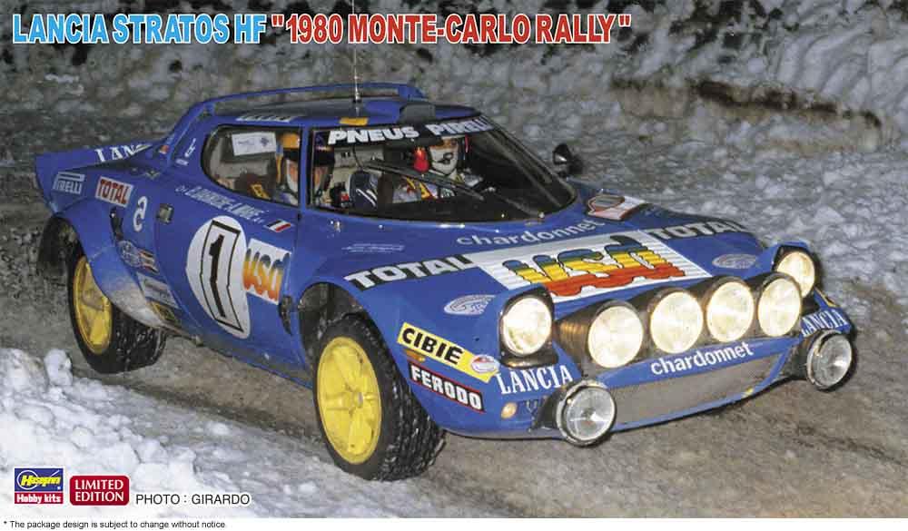 Lancia Stratos Hf Monte-Carlo-Rallye 1980 von Hasegawa