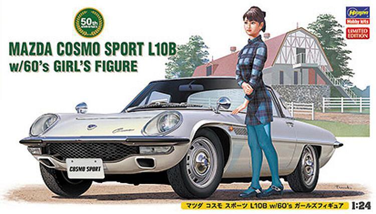 Mazda Cosmo Sport L10B - mit Frauen-Figur Mazda Cosmo Sport L10B - mit Frauen-Figur von Hasegawa