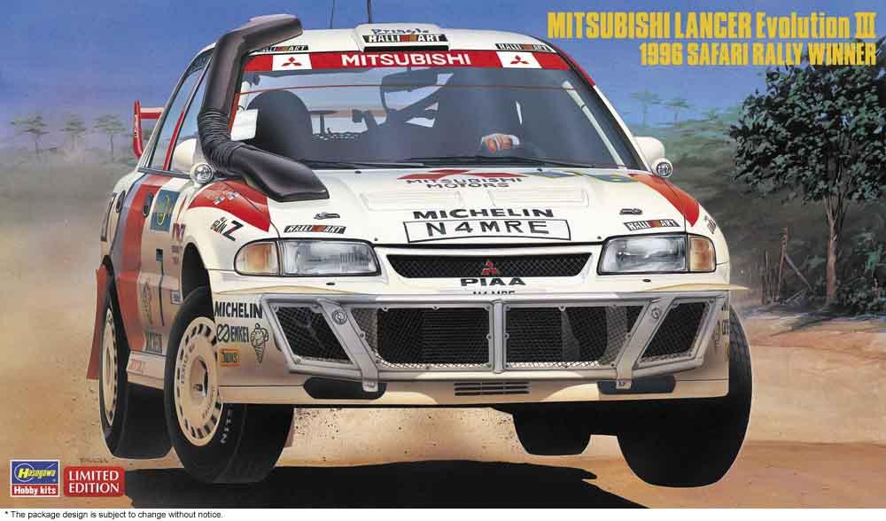 Mitsubishi Lancer EVO III, 1996 Safari Rally Mitsubishi Lancer EVO III, 1996 Safari Rally von Hasegawa
