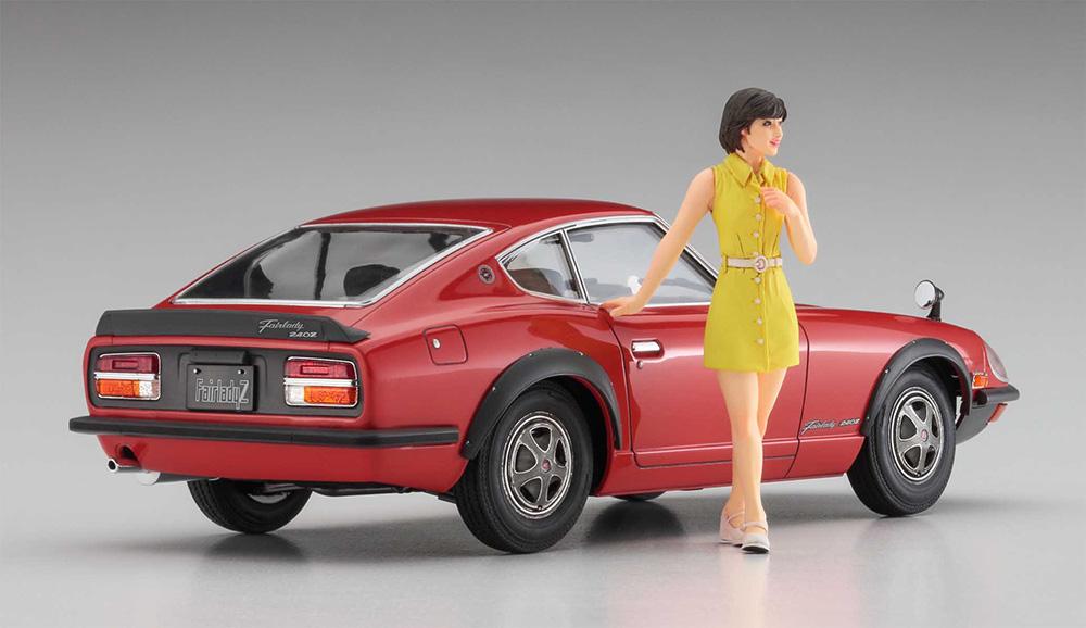 Nissan Fairlady 240ZG mit 70er Jahre Frauen-Figur Nissan Fairlady 240ZG mit 70er Jahre Frauen-Figur von Hasegawa