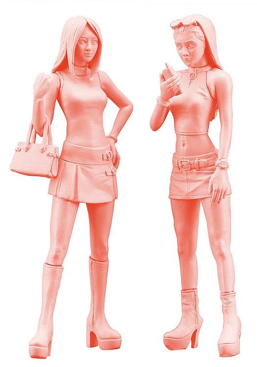 Platform boots girls, 2 Figuren Platform boots girls, 2 Figuren von Hasegawa