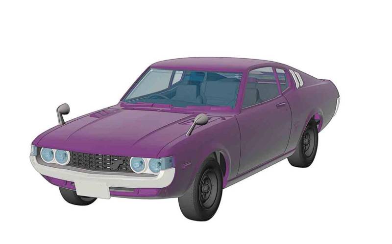 Toyota Celica LB 1600GT - Purpur - Klick-Bausatz von Hasegawa