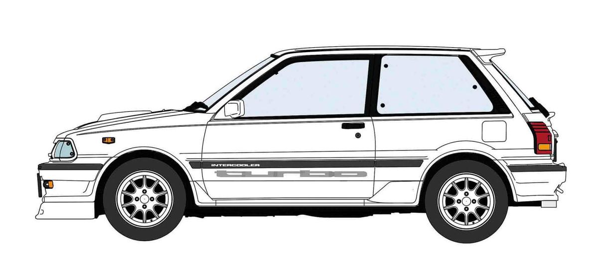 Toyota Starlet Ep71 Turbo-S, 3-Türer Toyota Starlet Ep71 Turbo-S, 3-Türer von Hasegawa
