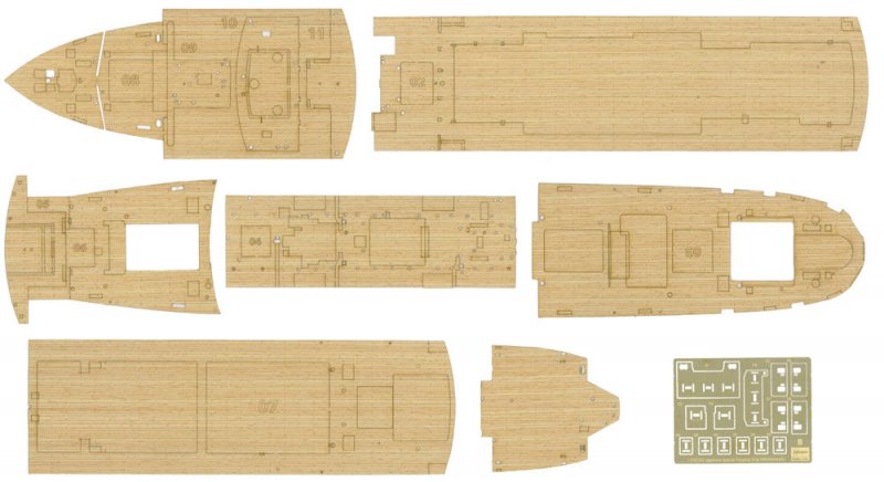 Wooden Deck for Hikawamaru. Wooden Deck for Hikawamaru. von Hasegawa