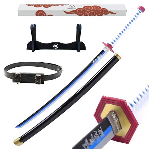 Hashiman – Demon Katana Demon – Manga Schwert + Schwerthalter Holz + Gürtel – Samurai Catana Cosplay Anime - Holzschwert Kinder Erwachsene – Ninja Deko Kostüm Säbels (Tomioka Giwu) Hashiman – Demon Katana Demon – Manga Schwert + Schwerthalter Holz + Gürtel – Samurai Catana Cosplay Anime - Holzschwert Kinder Erwachsene – Ninja Deko Kostüm Säbels (Tomioka Giwu) von Hashiman