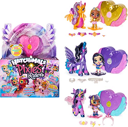 Hatchimals Pixies Riders Sammelfigur mit Fabelwesen zum Reiten und vielen Überraschungen (Sortiert) von Hatchimals