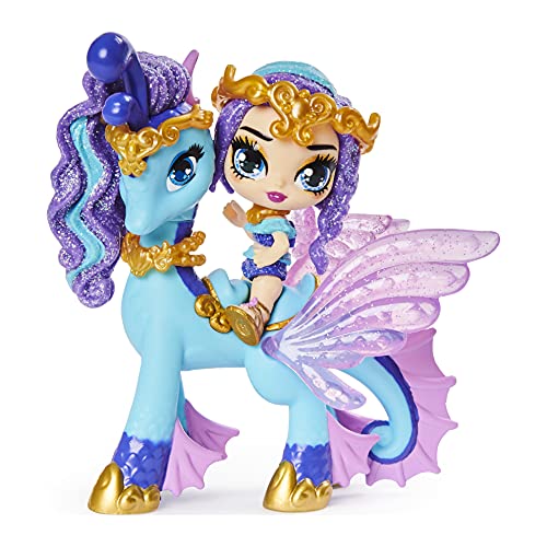 Hatchimals Pixies Riders Lagoon Lily Pixie und Seastallion - Sammelfigur und Fabelwesen zum Reiten und vielen Überraschungen von Hatchimals