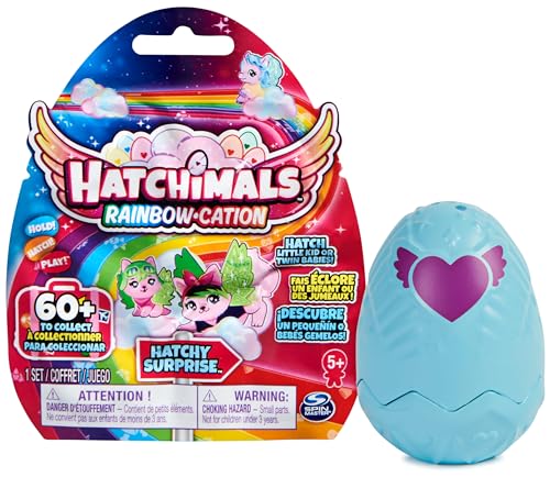 Hatchimals Rainbowcation Family Surprise Einzelpack mit 1 Little Kid CollEGGtibles Sammelfigur oder 2 Babys, Überraschungs-Spielzeug für Mädchen ab 5 Jahren Hatchimals Rainbowcation Family Surprise Einzelpack mit 1 Little Kid CollEGGtibles Sammelfigur oder 2 Babys, Überraschungs-Spielzeug für Mädchen ab 5 Jahren von Hatchimals