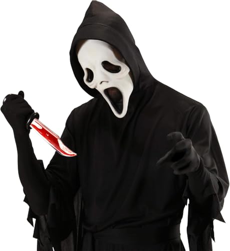 Hatstar Blutiges Messer | gefüllt mit Kunstblut | Dolch blutig | Accessoire für Halloween Zombie Kostüm | Scream Prank Horror | Grusel zu Karneval & Fasching | für Damen, Herren und Kinder Hatstar Blutiges Messer | gefüllt mit Kunstblut | Dolch blutig | Accessoire für Halloween Zombie Kostüm | Scream Prank Horror | Grusel zu Karneval & Fasching | für Damen, Herren und Kinder von Hatstar