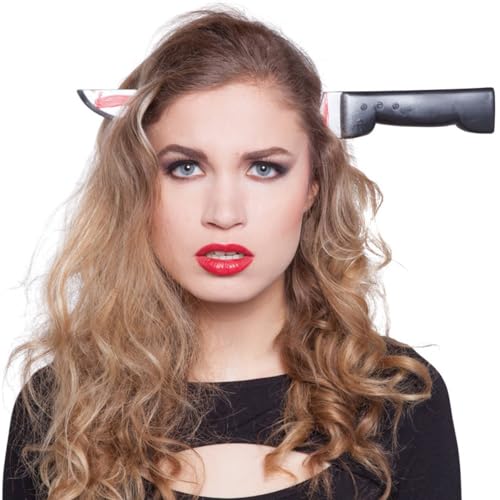 Hatstar Blutiges Messer im Kopf | Haarreif Kopfschmuck | für Halloween Zombie Kostüm | Prank Horror Haarschmuck blutig | Grusel Accessoire zu Karneval & Fasching | für Damen und Herren Hatstar Blutiges Messer im Kopf | Haarreif Kopfschmuck | für Halloween Zombie Kostüm | Prank Horror Haarschmuck blutig | Grusel Accessoire zu Karneval & Fasching | für Damen und Herren von Hatstar