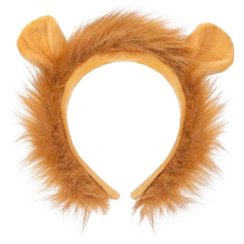 Hatstar Löwen Haarreif | Löwen Ohren Haarband | Kopfschmuck für Kinder Jungen, Mädchen, Erwachsene | Kostüm Haarschmuck Deko Accessoire zu Karneval & Fasching von Hatstar
